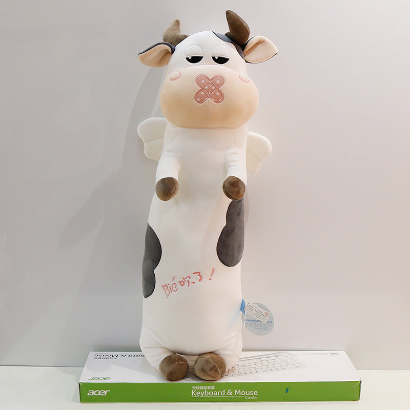 Long cat cow pug plush