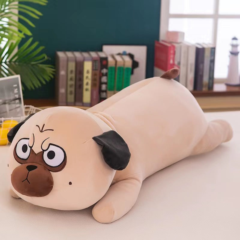 Long cat cow pug plush