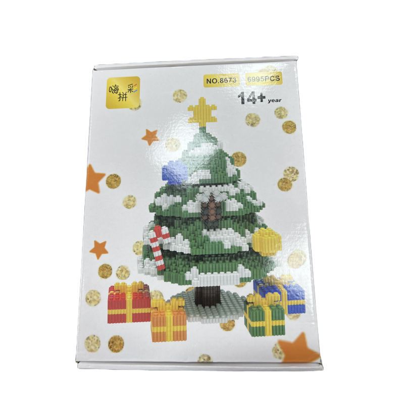 Merry Christmas santa and tree as the new blocks