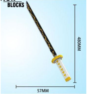 Blocks DS Swords Educational Gift Set Boys Girls Multicoloured Game