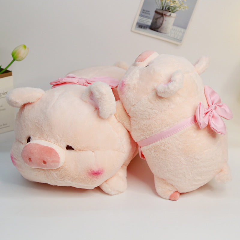 Lying pig Lulu pig