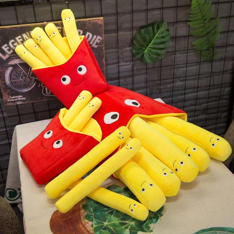 Cute fries&hamburger&pizza plushies