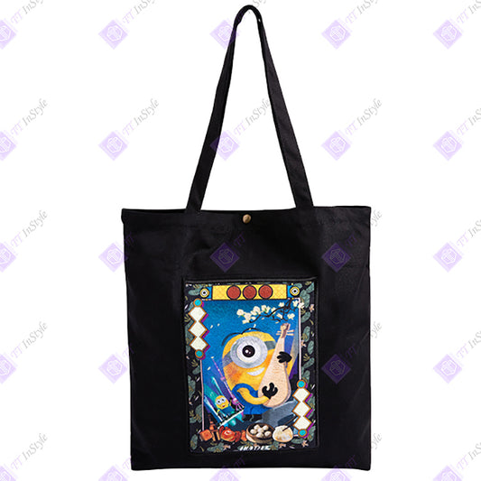 Minions Tote Bag Classic Music Instrument (Pipa, black)