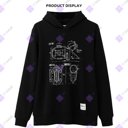 Minions Hoodies Manuscripts Design (black)