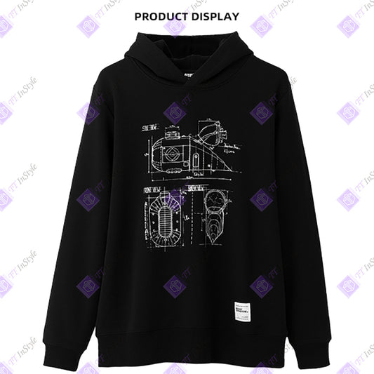 Minions Hoodies Manuscripts Design (black)