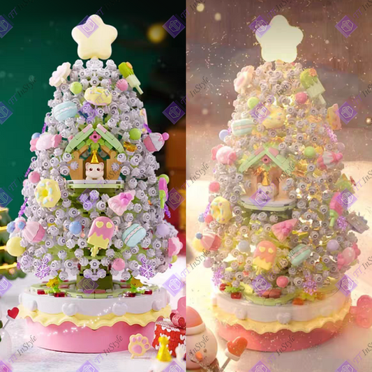 Toy Building Block - Christmas Tree (Dessert deco)