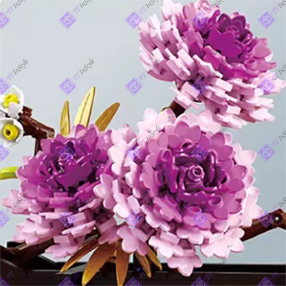 Toy Building Block - Flower (Peony)