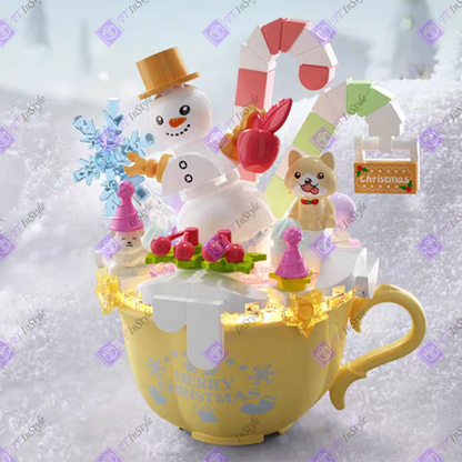Toy Building Block - Christmas Cup Cake