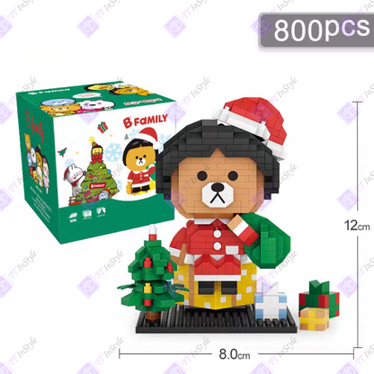 Toy Building Block - Christmas Bear