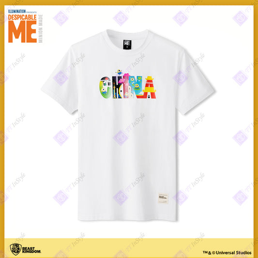 Minions T-shirt with China Poster (white)