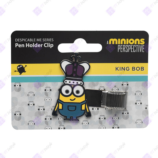 Minions Metal Pen Clip Bob, King Bob
