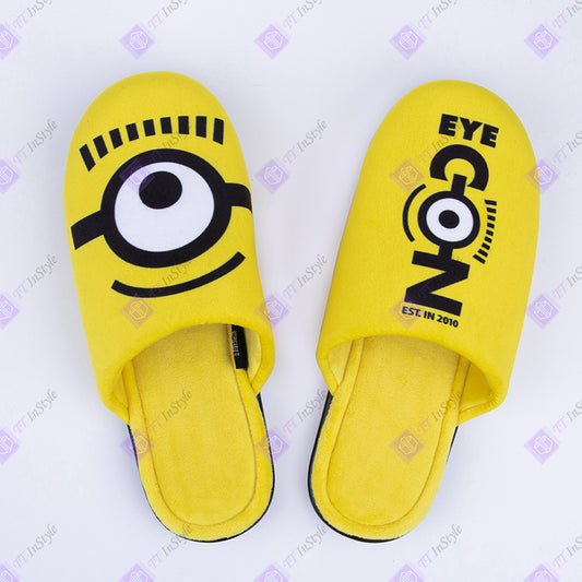 Minions Slippers  Eye Design (yellow, one size only)