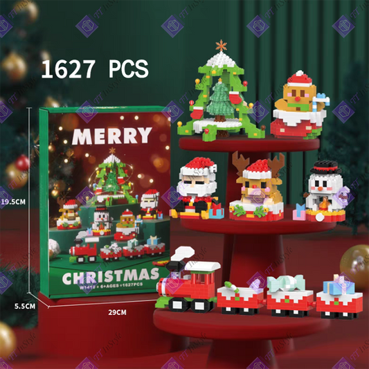 Toy Building Block - Christmas Tree (Mini Santa, Rein Deer, Snow Man, Ginger)
