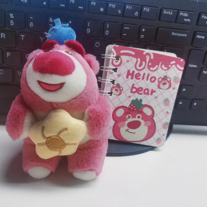 Violent bear package ~ mini coil book + strawberry key chain or bear plush pen