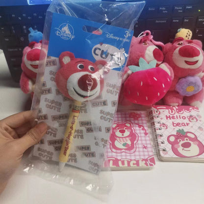 Violent bear package ~ mini coil book + strawberry key chain or bear plush pen