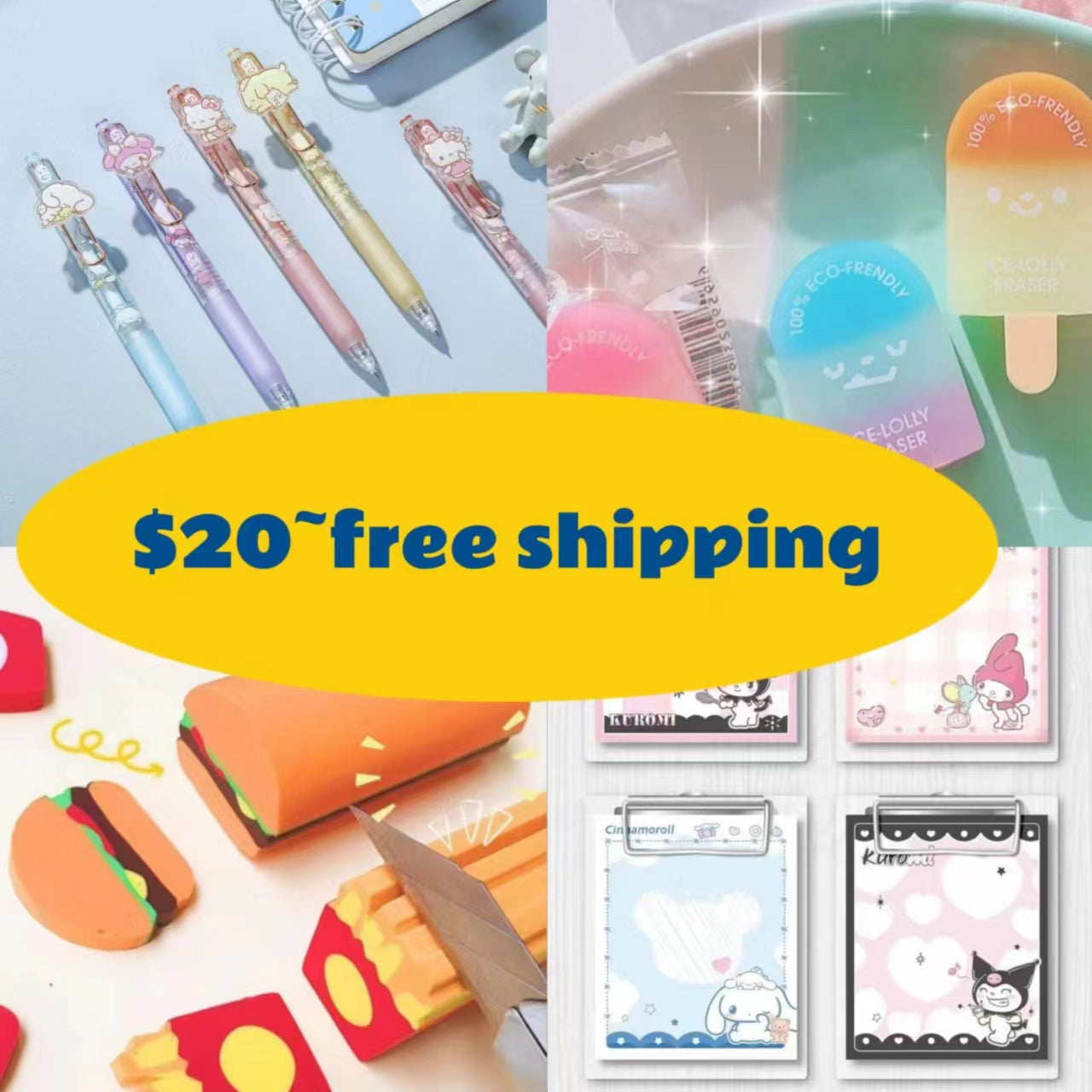 [6] Mix Stationery set For Family And Kids