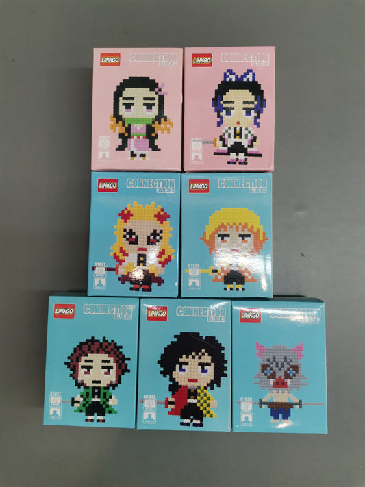 demon slayer toys boys and girls cute blocks Educational Gift