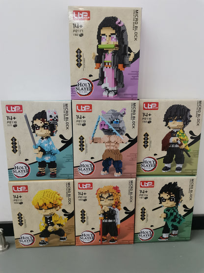 demon slayer toys boys and girls cute blocks Educational Gift
