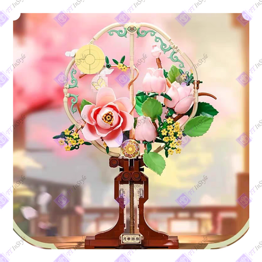 Toy Building Block - Flower (Rose Fan)