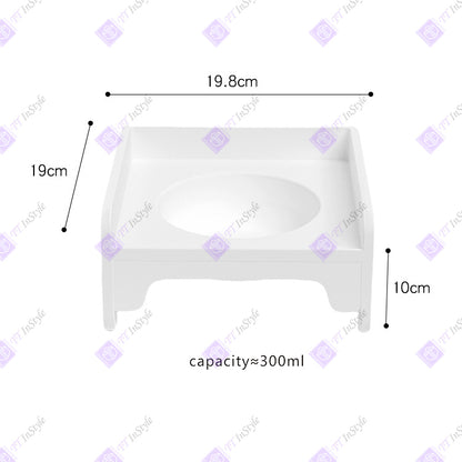 Pet Ware - Quality Porcelain Bowls & Polypropylene Stands (Macaroon Color)