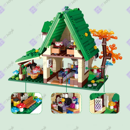 Toy Building Block - Dream House (Christmas Green)