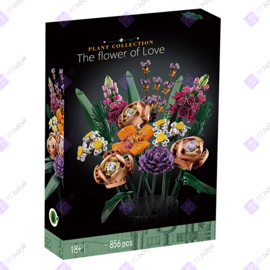 Toy Building Block - Flower (Mixed Roses Bouquet)