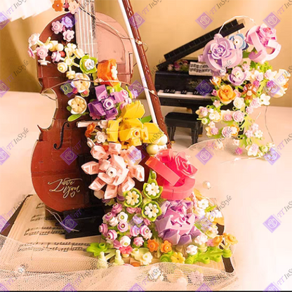 Toy Building BLock - Flower & Cello