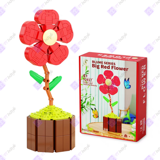 Toy Building Block - Flower (Big Red Flower)