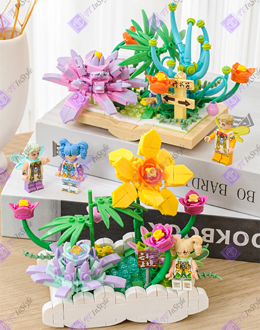Toy Building Block - Flower (Book & Cloud)