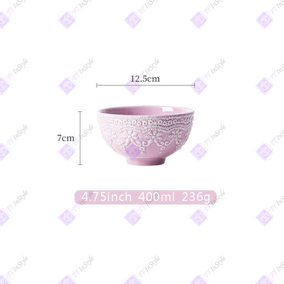 Porcelain - Girly Lace Sculpture Kitchen, Dining ware