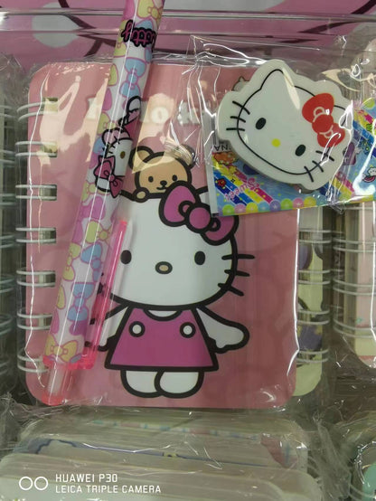 staionery set/4 notebooks&1 pen&1 eraser