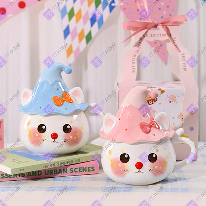 Porcelain - Mugs (Halloween Kitten Phantom)