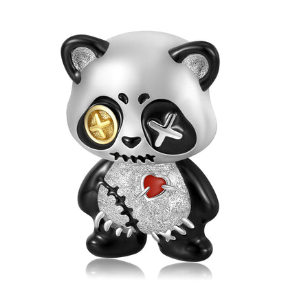 Original Design Panda Doll Charms for Bracelets in S925 Sterling Silver