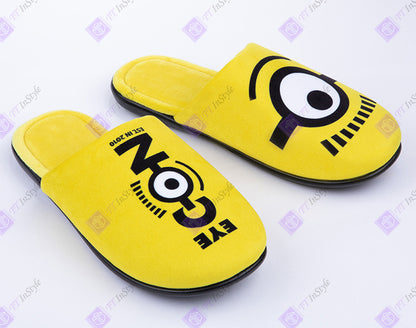 Minions Slippers  Eye Design (yellow, one size only)
