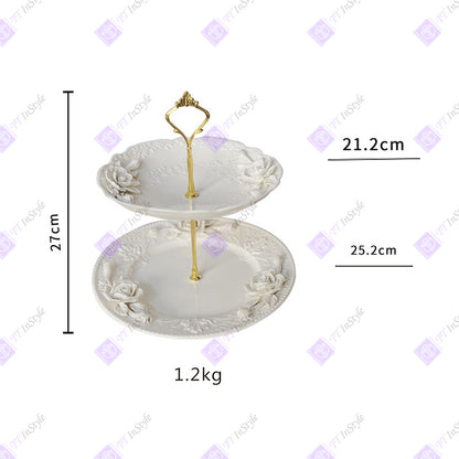 Porcelain - Fine Art Sculptured Floral Kitchen ware, Dining, Tea