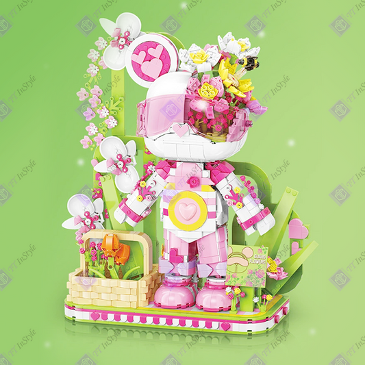 Toy Building Block - Flower (Interstellar Bear)