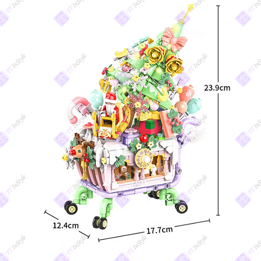 Toy Building Block - Christmas Cart