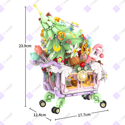 Toy Building Block - Christmas Cart