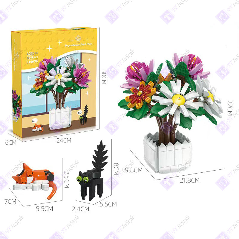 Toy Building Block - Flower (Chrysanthemum)