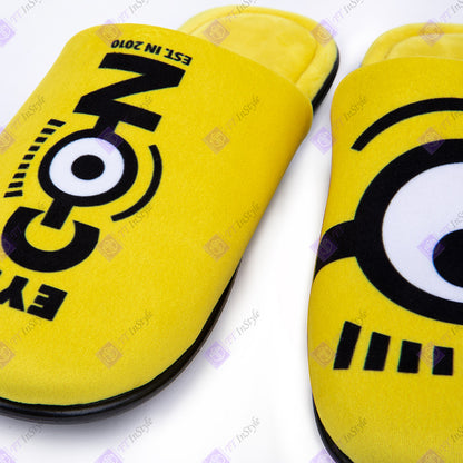 Minions Slippers  Eye Design (yellow, one size only)