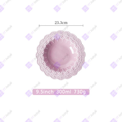 Porcelain - Girly Lace Sculpture Kitchen, Dining ware
