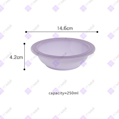 Pet Ware - Quality Porcelain Bowls & Polypropylene Stands (Macaroon Color)