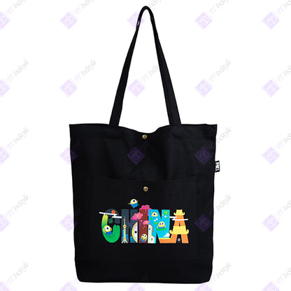 Minions Tote Bag - China Calligraphy (Black)
