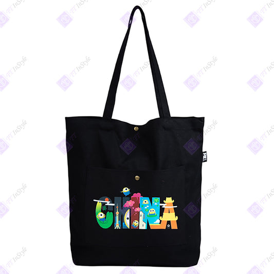 Minions Tote Bag - China Calligraphy (Black)