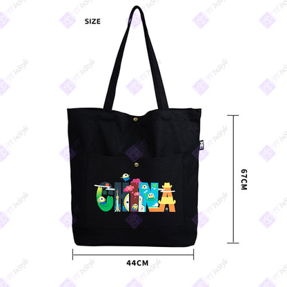 Minions Tote Bag - China Calligraphy (Black)