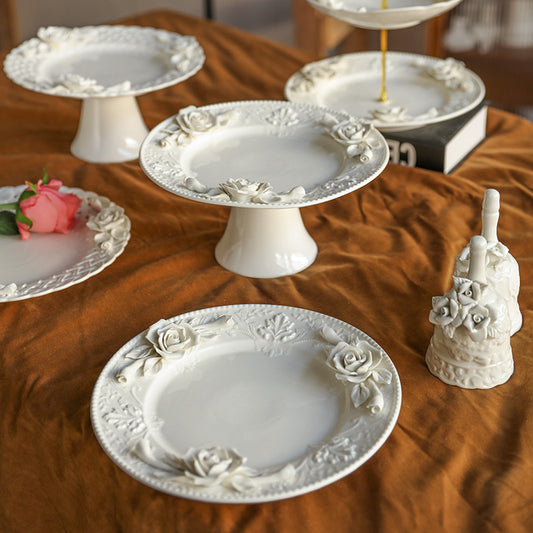 Porcelain - Fine Art Sculptured Floral Kitchen ware, Dining, Tea