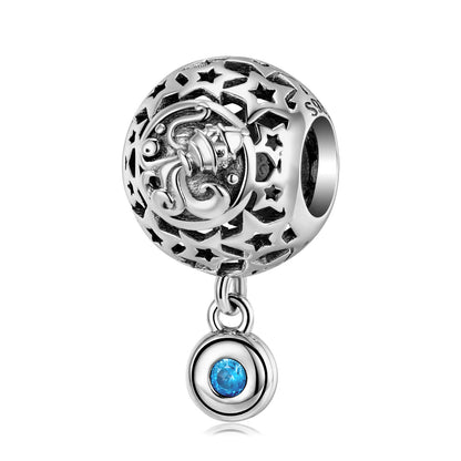 New Twelve Constellations Charms for Bracelet and Necklace in S925 Sterling Silver to fit Pandora Bracelet