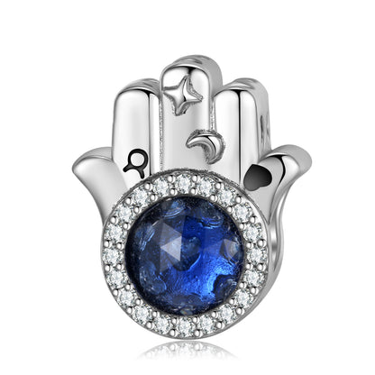 Shine The Hand of Fatima Charms for Bracelet and Necklace in S925 Sterling Silver
