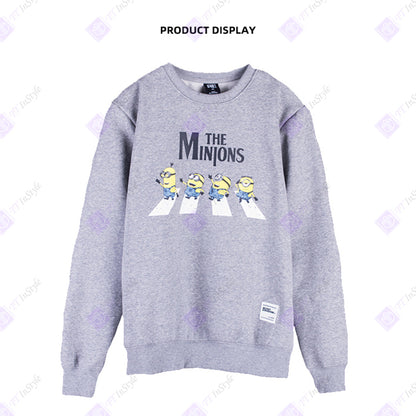 Minions Hoodies multi-characters (grey)