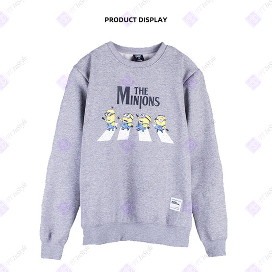 Minions Hoodies multi-characters (grey)